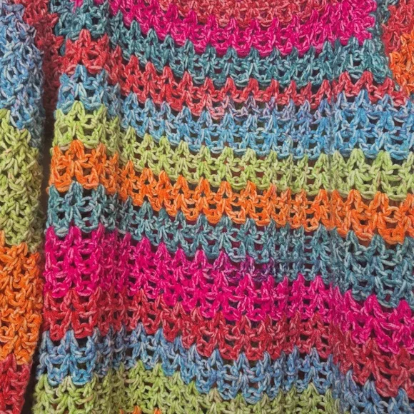Multicolor Crochet Sweater - Picture 8 of 10